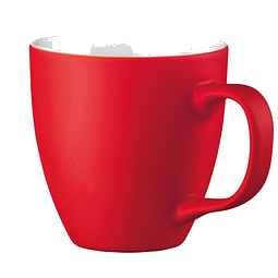 Porzellantasse Lorena, 450 ml, rot