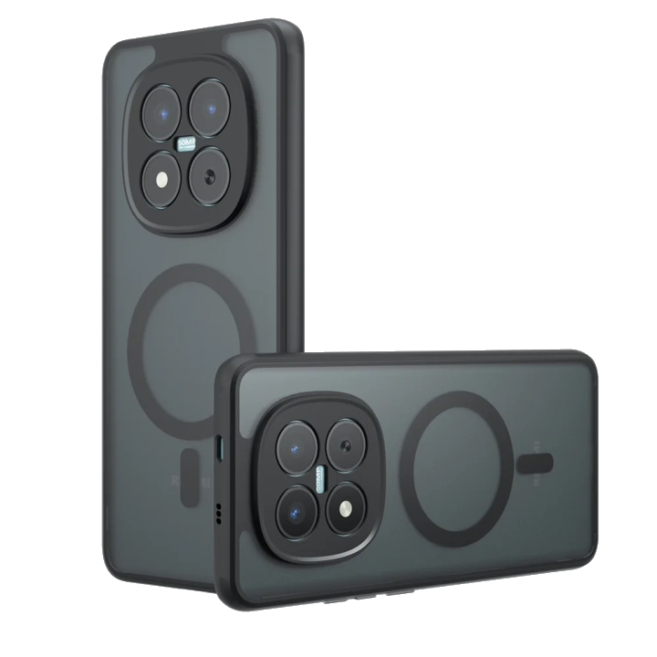 MagSafe Hülle für Xiaomi Poco M8 Pro / Redmi Note 15 Pro+ 5G, Techsuit, PureFrost, Satinschwarz