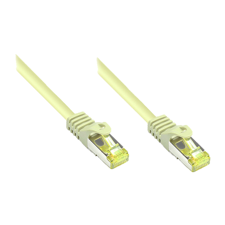 Good Connections Patchkabel m. Cat.7 Rohkabel grau 0,15m