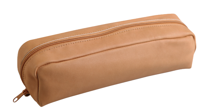 Clairefontaine Schlamper-Etui, rechteckig, Naturleder