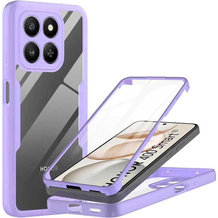 Hülle für Honor 400 Smart 4G / X7d 4G / 400 Smart 5G, Techsuit, ColorVerse 360, Lila