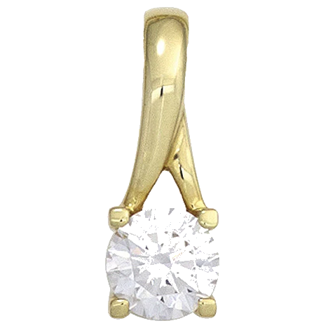 Anhänger 333 Gold Gelbgold 1 Zirkonia Goldanhänger