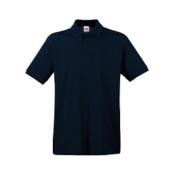 FRUIT OF THE LOOM® Unisex Poloshirt Pique, Deep Navy, XXL