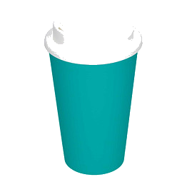 Trinkbecher Coffee-Time, 350 ml, Petrol