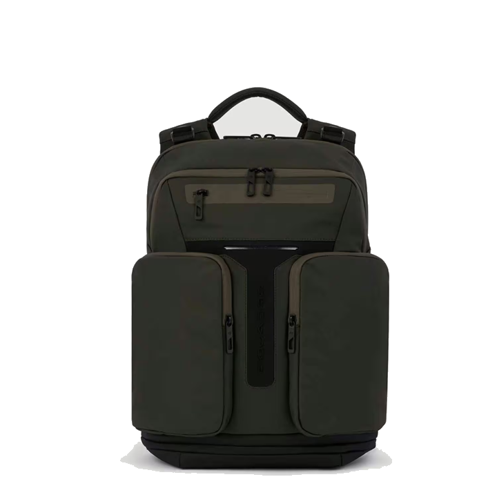 Piquadro Hìdor LED Laptop-Rucksack mit 15,6" Laptopfach und wasserdichter Tasche Grün
