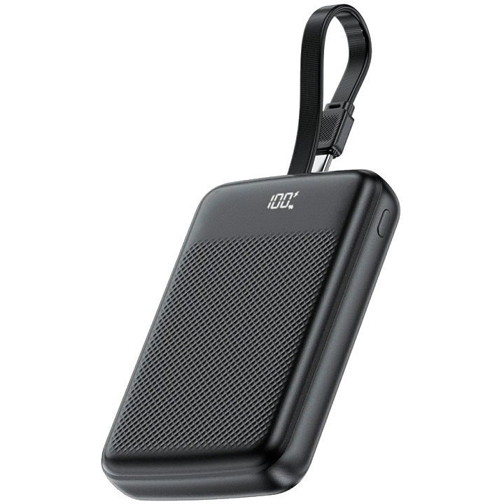 Externer Akku Acefast M13, 10000mAh, 22.5W, QC + PD, 1 x USB-A - 2 x USB-C, Schwarz.