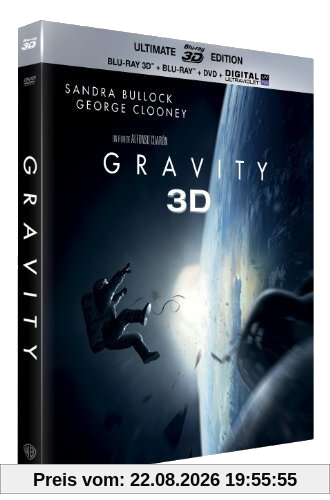 Gravity - Oscar® 2014 du Meilleur Réalisateur - Blu-Ray 3D + Blu-ray + DVD + Digital Ultraviolet (Ultimate Edition) [Ultimate Edition - Blu-ray 3D + Blu-ray + DVD + Copie digitale]