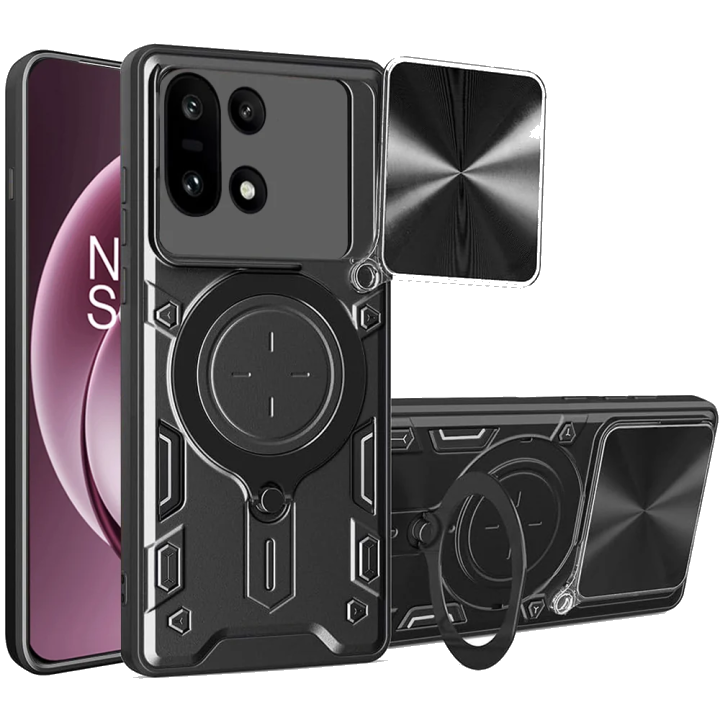 Hülle für OnePlus 15, Techsuit, CamGuard Pro, Schwarz