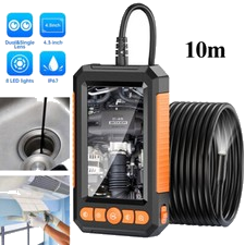 10m Endoskop mit 4.3'' LCD 1080P HD Inspektionkamera IP67 Rohrkamera Endoscope