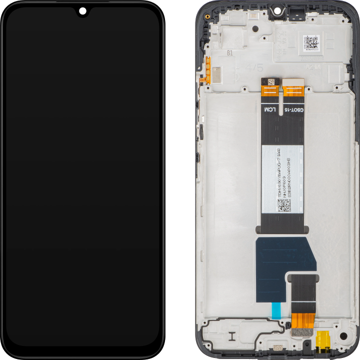 Touchscreen-Display Xiaomi Poco C85 4G / Redmi 15C 5G / 15C 4G, mit Rahmen, Globale Version, Schwarz, Service Pack 5600020P15A00