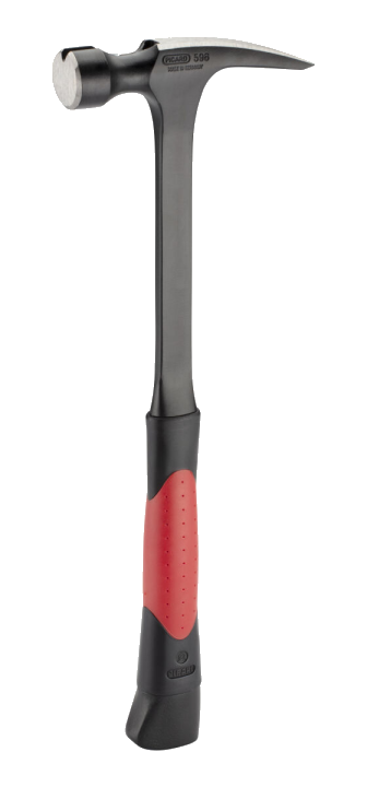 PICARD Ganzstahl Framing Hammer 1.150g mit 2-Komponenten-Griff Nr. 596 geraut