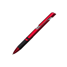 PENKO® Metallic-Kugelschreiber Johannesburg, blaue Mine, rot