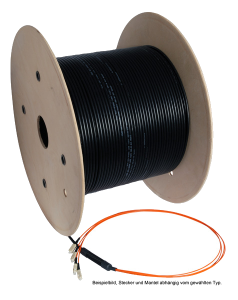 Trunkkabel U-DQ(ZN)BH 8G 50/125, LC/LC, OM3 160m