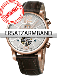 Perigaum Ersatzband Leder P-1111 braun rose Schliesse 24 mm