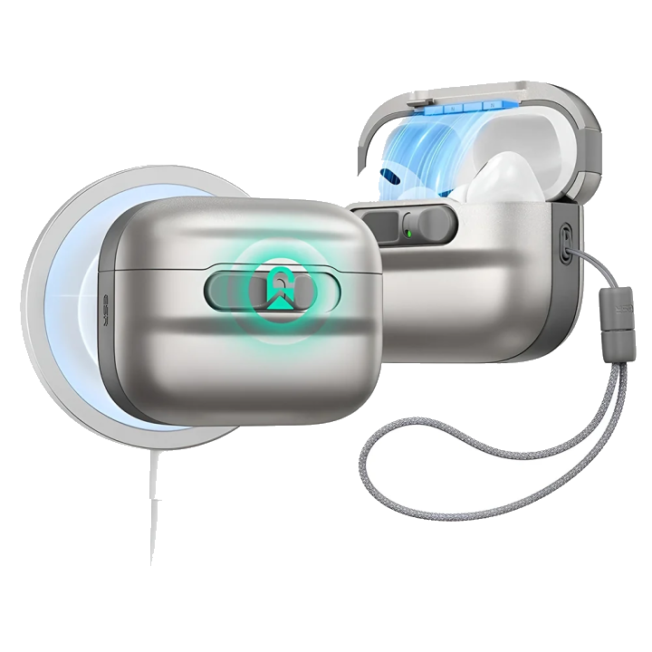 ESR Pulse Magnetic FlickLock Hülle für Apple AirPods Pro 3, Grau