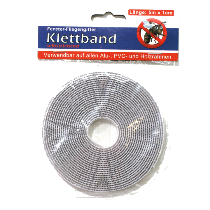 Klettband für Fenster Fliegengitter 5 Meter selbstklebend