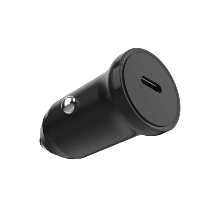 Auto-Ladegerät Fixed, 20W, 3A, 1 x USB-C, Schwarz