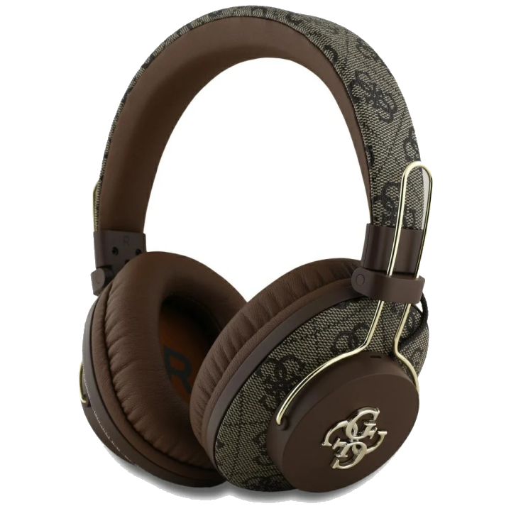 Handsfree Bluetooth Guess 4G Metal Logo, A2DP, Braun