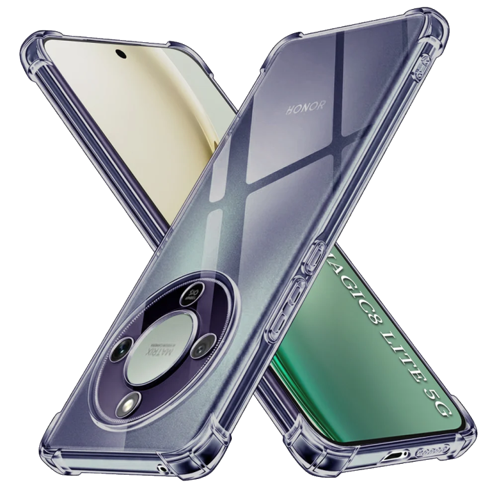 Hülle für Honor Magic8 Lite, Techsuit, Shockproof Clear, Rauchfarben