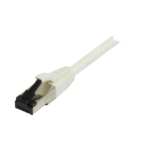 Synergy21 Patchkabel RJ45, CAT8.1 2000Mhz, 1,0m, weiss, S-STP(S/FTP), TPE(Ultra SuperFlex), AWG26,