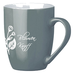 Tasse Gloria, 370 ml, grau/weiß