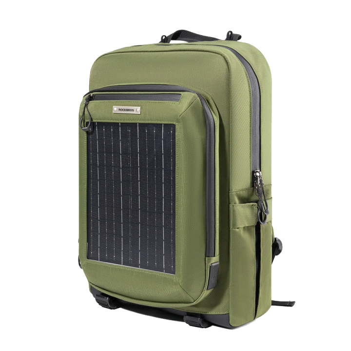 Solarrucksack Solar Rucksack 20L mit Flexiblem Abnehmbarem 10V 14W - Gru00fcn