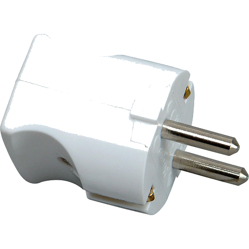 Kopp Schutzkontakt-Stecker, einteiliges Gehäuse, bis 3x1,5mm², 16A, 250V~, IP20