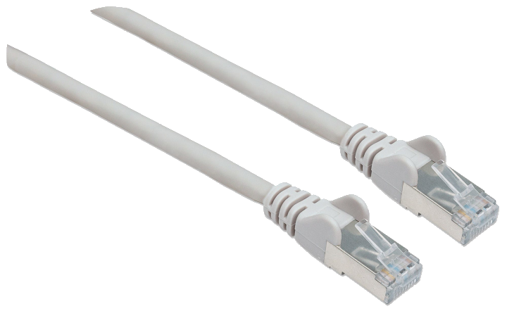 INTELLINET Patchkabel Cat6A CU S/FTP LSZH 0.50m grau