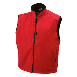 JAMES & NICHOLSON Unisex Softshell-Weste, rot, M