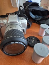 Minolta Dynax 40 analoge Spiegelreflexkamera m. Tasche und Zubehör