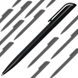 Werbe-Set: 500 Drehkugelschreiber Promo, inkl. Druck, blaue Mine, schwarz