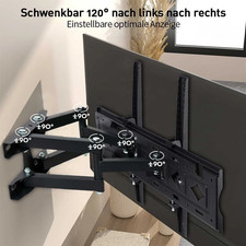 TV Wandhalterung für 32-80 Zoll Schwenkbare Wandhalter Fernseher Neigbare