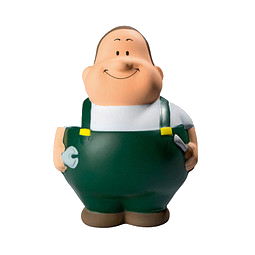 Herr Bert® Anti-Stress-Figuren Handwerker Bert, grün