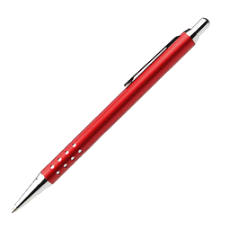 LANCE® Metall-Kugelschreiber Sofia, blaue Mine, rot