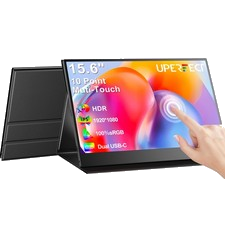 UPERFECT Tragbarer Monitor 15,6" 1920x1080 Touchscreen Monitor Gaming Bildschirm
