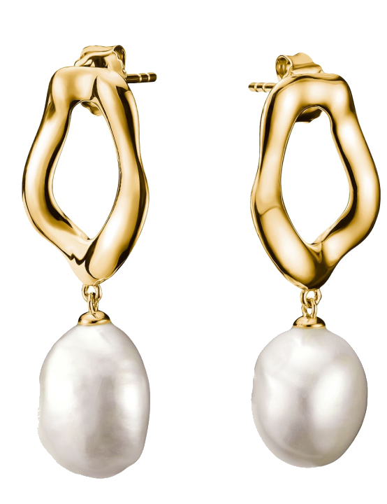 Thomas Sabo H2322-430-14 Ohrringe mit Perle Natural Beauty vergoldet Damen