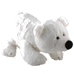 Softplüsch-Eisbär Freddy ohne Schal
