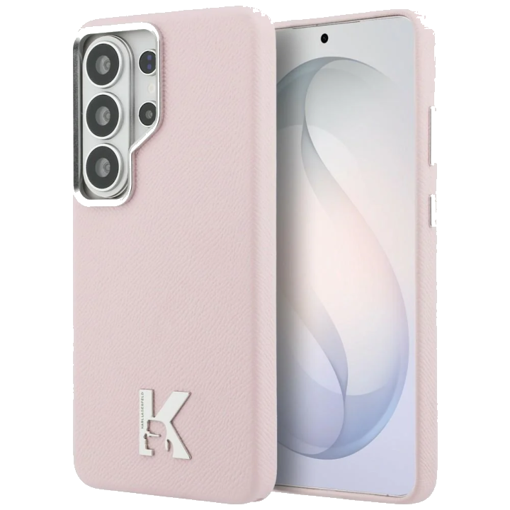 MagSafe Hülle für Samsung Galaxy S26 Ultra S948, Karl Lagerfeld, Karl Head Logo, Rosa