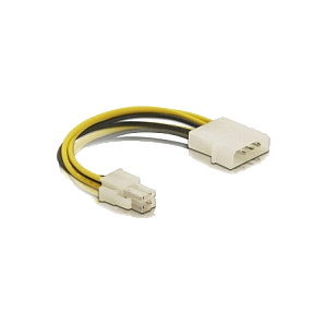 DELOCK Stromkabel P4 4pol -> Molex 4pin St/St 0.15m