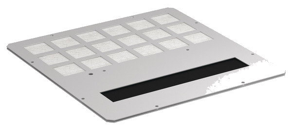 Modul mit Filter und Bürstend., Öffnung, A, RAL9005, für PRO