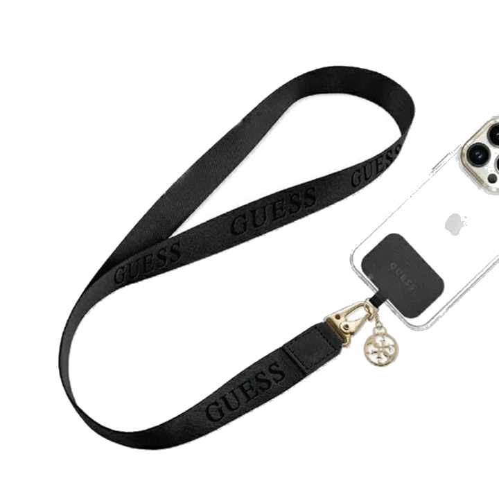Guess Link Snap Telefonkordel, Schwarz