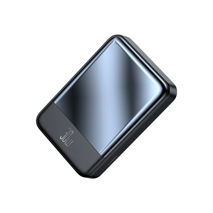 Externer Wireless-Akku McDodo MC-5931 Ambilight, 10000mAh, 30W, PD + FQI, 1 x QI - 1 x USB-C, Schwarz