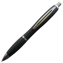 PENKO® Metall-Kugelschreiber Helgoland Soft Gun, blaue Mine, schwarz