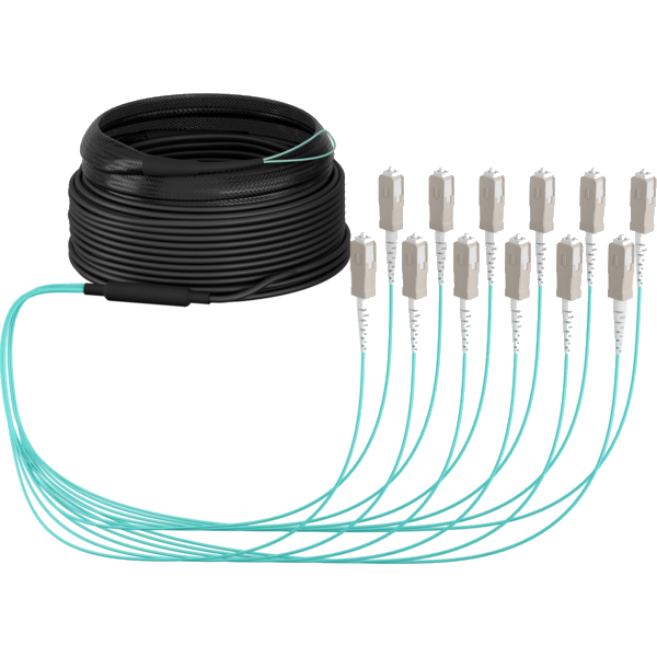 Trunkkabel U-DQ(ZN)BH OM3 12G (1x12) SC-SC, 40m Dca LSZH