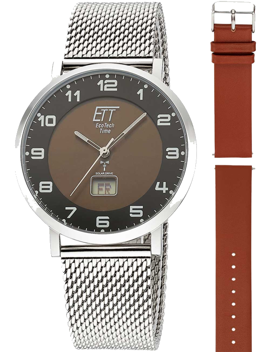 ETT Eco Tech Time EGS-11624-22MS Herrenuhr Atacama Solar Funkuhr