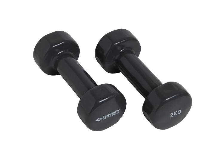 Schildkröt Vinyl Hantel-Set – 2 x 2,0 kg Kurzhanteln für Fitness