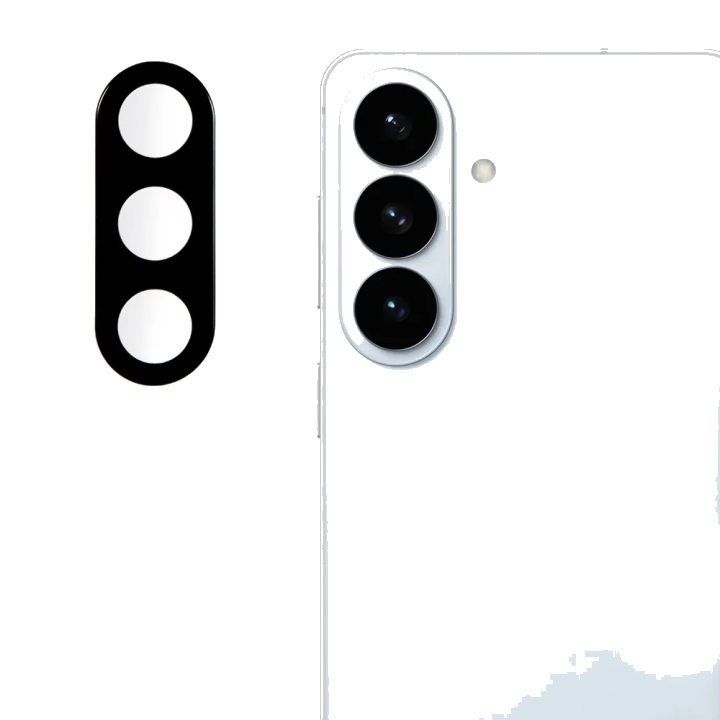 Schutzfolie Techsuit für die Rückkamera für Samsung Galaxy S26 Plus S947, gehärtetes Glas, Schwarz
