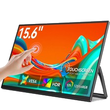 UPERFECT Portable Monitor Touchscreen 15,6 Zoll 1080P tragbarer matte Bildschirm
