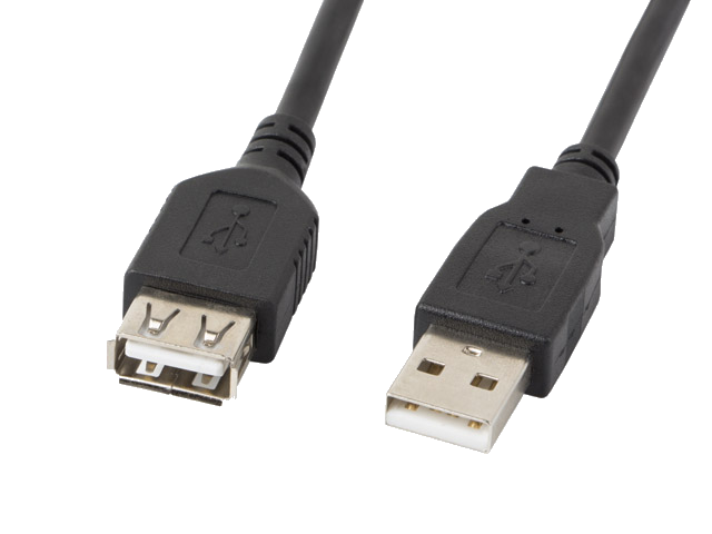 LANBERG USB-A Verlängerungskabel M/F 2.0 1,8m schwarz