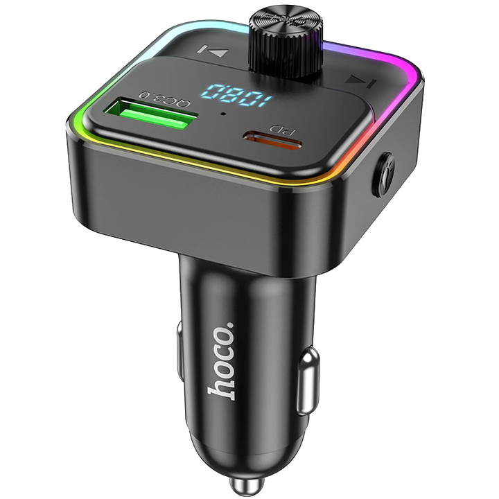 FM Bluetooth Modulator HOCO E81, 1 x USB-A - 1 x USB-C